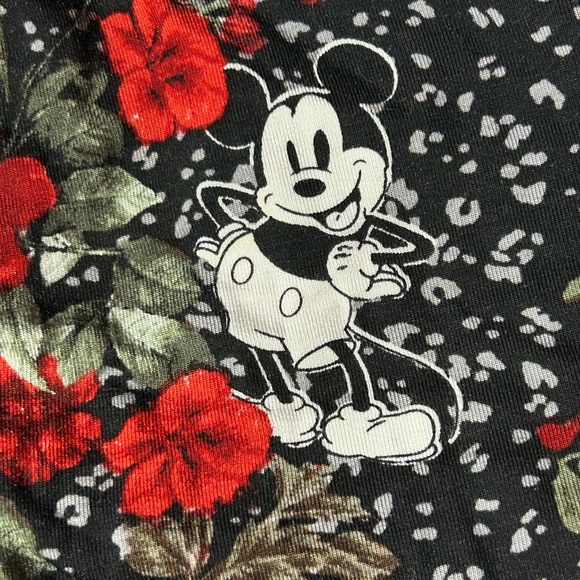 Torrid Disney Mickey Minnie Mouse Floral‎ Skater Carly Mini Dress Size 1X - Picture 4 of 6